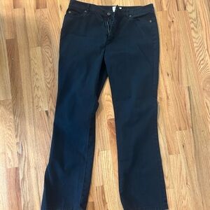 LLBean Navy Blue Cotton Flare Pant